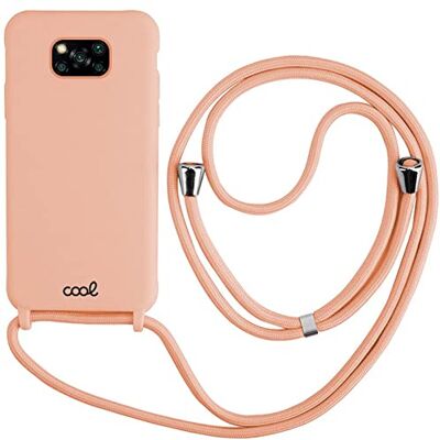 Cool beschermhoes voor Xiaomi Pokophon X3 / X3 Pro, glad koord, roze Cool beschermhoes voor Xiaomi Pokophon X3 / X3 Pro, glad koord, roze