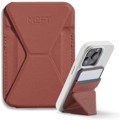 MOFT MagSafe Portemonneehouder voor iPhone 15/14/13/12 serie, compatibel met MagSafe, kaarthouder en houder van MOVAS plantaardig leer met 3 kijkhoeken, 2 kaarthouders (Sienna bruin) MOFT MagSafe Portemonneehouder voor iPhone 15/14/13/12 serie, compatibel met MagSafe, kaarthouder en houder van MOVAS plantaardig leer met 3 kijkhoeken, 2 kaarthouders (Sienna bruin)