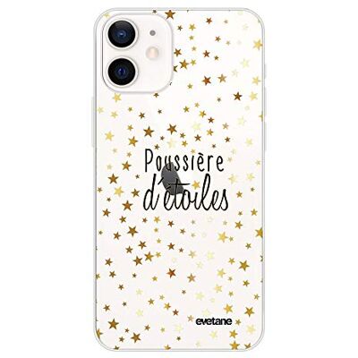 Evetane Beschermhoes compatibel met iPhone 12 Mini, zachte siliconen, robuust, ultradun, transparant, sterrenstof, modieus motief Evetane Beschermhoes compatibel met iPhone 12 Mini, zachte siliconen, robuust, ultradun, transparant, sterrenstof, modieus motief