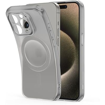 ESR Beschermhoes voor iPhone 15 Pro, compatibel met MagSafe, bescherming van militaire kwaliteit, vergeelt niet, krasbestendig, magnetische telefoonhoes voor iPhone 15 Pro, Zero serie, mat grijs ESR Beschermhoes voor iPhone 15 Pro, compatibel met MagSafe, bescherming van militaire kwaliteit, vergeelt niet, krasbestendig, magnetische telefoonhoes voor iPhone 15 Pro, Zero serie, mat grijs