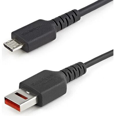 StarTech . com Veilige oplaadkabel 1 m Data Blocker USB-A naar Micro USB-kabel Bescherming zonder gegevens opladen/voeding. Alleen voor Smartphone/Tablet USB Data Transfer Blocking Cable StarTech . com Veilige oplaadkabel 1 m Data Blocker USB-A naar Micro USB-kabel Bescherming zonder gegevens opladen/voeding. Alleen voor Smartphone/Tablet USB Data Transfer Blocking Cable