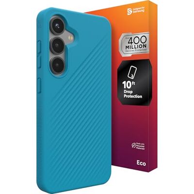 ZAGG Luxe beschermhoes met grafeen versterkte hoes voor Samsung Galaxy S25 (6,2 inch), compatibel met draadloze oplader, slank en licht ontwerp, veilige grip, schokbestendige achterkant (rivierblauw) ZAGG Luxe beschermhoes met grafeen versterkte hoes voor Samsung Galaxy S25 (6,2 inch), compatibel met draadloze oplader, slank en licht ontwerp, veilige grip, schokbestendige achterkant (rivierblauw)