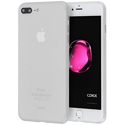 doupi UltraSlim beschermhoes compatibel met iPhone 8 Plus / 7 Plus (5,5 inch), dun, mat, ultradun en ultralicht, bumper cover, wit doupi UltraSlim beschermhoes compatibel met iPhone 8 Plus / 7 Plus (5,5 inch), dun, mat, ultradun en ultralicht, bumper cover, wit