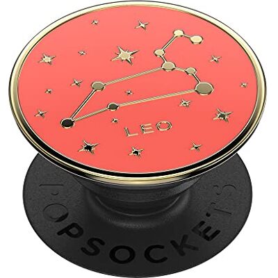 PopSockets : PopGrip – houder en handgreep voor smartphone en tablet met verwisselbare top – Enamel Zodiac Leo PopSockets : PopGrip – houder en handgreep voor smartphone en tablet met verwisselbare top – Enamel Zodiac Leo