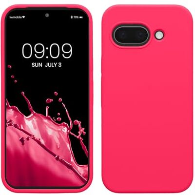 kwmobile Hoes compatibel met Google Pixel 9a hoes Zachte TPU siliconen telefoonhoes neonroze kwmobile Hoes compatibel met Google Pixel 9a hoes Zachte TPU siliconen telefoonhoes neonroze