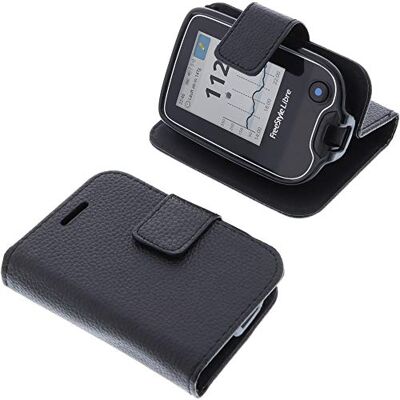 foto-kontor Tas voor beschermboek, compatibel met Abbott Freestyle Libre 2 Book Style, zwart etui foto-kontor Tas voor beschermboek, compatibel met Abbott Freestyle Libre 2 Book Style, zwart etui