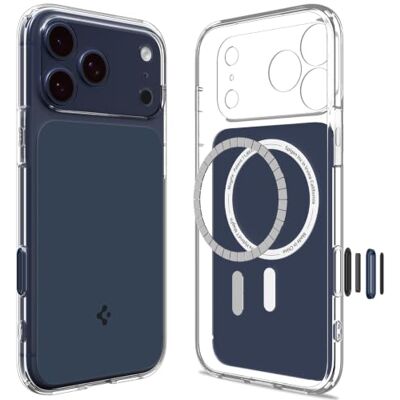 Spigen Beschermhoes voor iPhone 17 Pro Max, Ultra Hybrid T MagFit Anti-vergelingshars, luchtkussentechnologie, bescherming van de bedieningsknop van de camera Spigen Beschermhoes voor iPhone 17 Pro Max, Ultra Hybrid T MagFit Anti-vergelingshars, luchtkussentechnologie, bescherming van de bedieningsknop van de camera