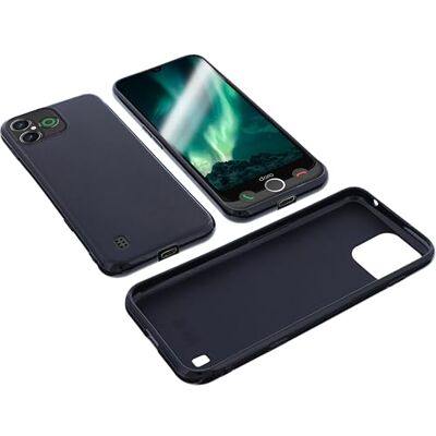 foto-kontor Compatibel met Doro Aurora A30 hoes, TPU, zwart, rand- en hoekbescherming foto-kontor Compatibel met Doro Aurora A30 hoes, TPU, zwart, rand- en hoekbescherming
