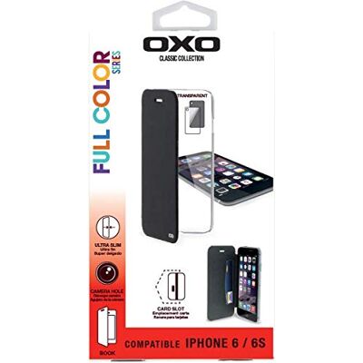 Energizer OXO XBOIP6COTBK7 beschermhoes voor iPhone 6, transparant en zwart Energizer OXO XBOIP6COTBK7 beschermhoes voor iPhone 6, transparant en zwart