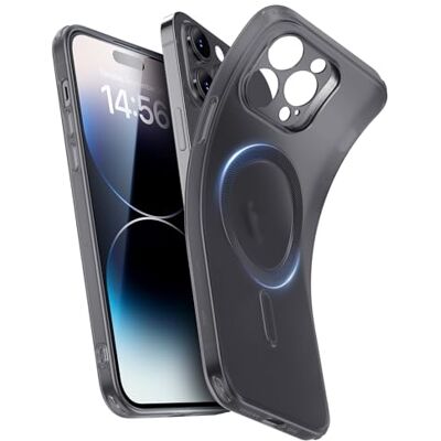 ESR Beschermhoes voor iPhone 14 Pro, compatibel met MagSafe, bescherming van militaire kwaliteit, vergeelt niet, krasbestendige achterkant, magnetische telefoonhoes voor iPhone 14 Pro, Zero serie, mat ESR Beschermhoes voor iPhone 14 Pro, compatibel met MagSafe, bescherming van militaire kwaliteit, vergeelt niet, krasbestendige achterkant, magnetische telefoonhoes voor iPhone 14 Pro, Zero serie, mat