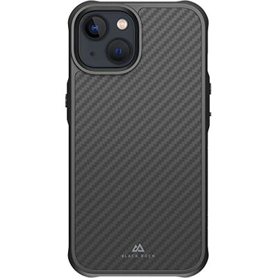 Black Rock Compatibel met Apple iPhone 14 hoes van koolstofvezel (carbonzwart) Black Rock Compatibel met Apple iPhone 14 hoes van koolstofvezel (carbonzwart)