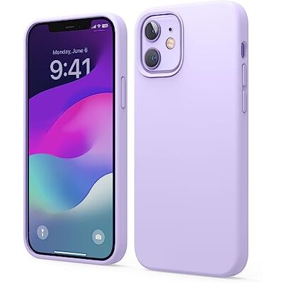 elago Liquid Silicone Case Compatibel met iPhone 12 Hoesje & Compatibel met iPhone 12 Pro Hoesje (6,1") Vloeibaar Siliconen Beschermhoes, Complete Bescherming: 3-laags Schokbestendig (Paars) Coque de Protection Intégrale, Antichoc, Doublure Douce en Mic elago Liquid Silicone Case Compatibel met iPhone 12 Hoesje & Compatibel met iPhone 12 Pro Hoesje (6,1") Vloeibaar Siliconen Beschermhoes, Complete Bescherming: 3-laags Schokbestendig (Paars) Coque de Protection Intégrale, Antichoc, Doublure Douce en Mic