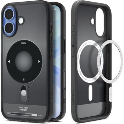 Spigen iPhone 17, Ultra Hybrid MagFit hoesje, DuraClear, Signature -kwaliteit, zwart Spigen iPhone 17, Ultra Hybrid MagFit hoesje, DuraClear, Signature -kwaliteit, zwart