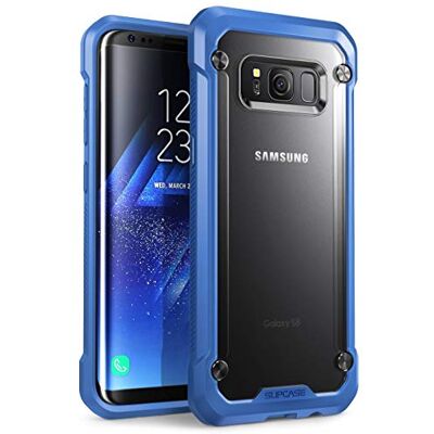 SUPCASE Unicorn Beetle Series hybride transparante beschermhoes voor Samsung Galaxy S8 (2017 versie), mat / blauw SUPCASE Unicorn Beetle Series hybride transparante beschermhoes voor Samsung Galaxy S8 (2017 versie), mat / blauw