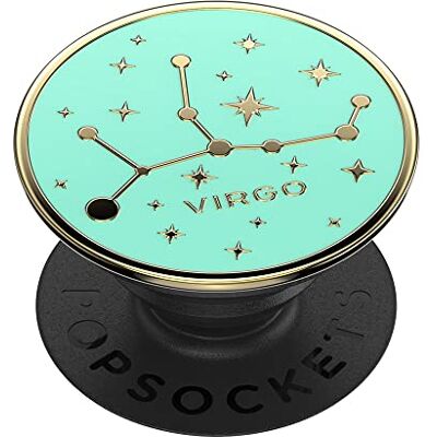 PopSockets : PopGrip houder en handgreep voor smartphone en tablet met verwisselbare top – Enamel Zodiac Virgo PopSockets : PopGrip houder en handgreep voor smartphone en tablet met verwisselbare top – Enamel Zodiac Virgo