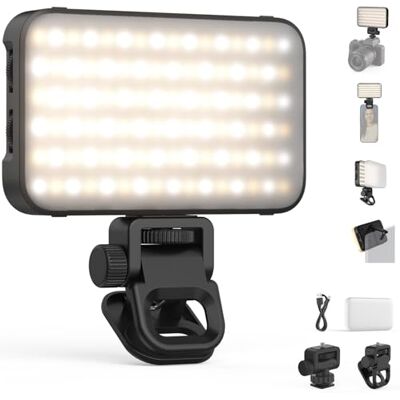 NEEWER Beginnersversie Selfie-lamp voor iPhone, 2500-9000K, CRI80, oplaadbare batterij 2000 mAh, kunststof clip voor make-up, streaming en videoconferenties, N15 NEEWER Beginnersversie Selfie-lamp voor iPhone, 2500-9000K, CRI80, oplaadbare batterij 2000 mAh, kunststof clip voor make-up, streaming en videoconferenties, N15