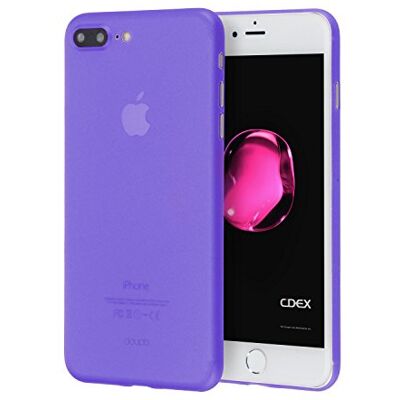 doupi UltraSlim beschermhoes compatibel met iPhone 8 Plus / 7 Plus (5,5 inch), dun, mat, ultradun en ultralicht, bumper cover, paars doupi UltraSlim beschermhoes compatibel met iPhone 8 Plus / 7 Plus (5,5 inch), dun, mat, ultradun en ultralicht, bumper cover, paars