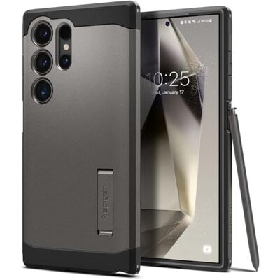 Spigen Tough Armor hoesje voor Samsung Galaxy S24 Ultra 5G brons Grijs Spigen Tough Armor hoesje voor Samsung Galaxy S24 Ultra 5G brons Grijs