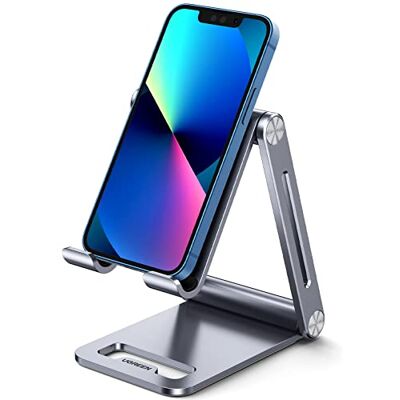 UGREEN Bureau Telefoonhouder Opvouwbare Verstelbare Aluminium Standaard Telefoon Stand Compatibel met iPhone 14 Pro Max 13 12 11 Pro Max SE XR 8 Plus, Galaxy S22+ S21 S20 FE A52 A53, Huawei Redmi enz. UGREEN Bureau Telefoonhouder Opvouwbare Verstelbare Aluminium Standaard Telefoon Stand Compatibel met iPhone 14 Pro Max 13 12 11 Pro Max SE XR 8 Plus, Galaxy S22+ S21 S20 FE A52 A53, Huawei Redmi enz.