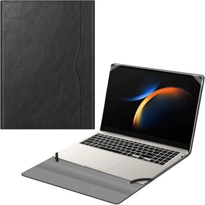 FINTIE Hoes voor Samsung Galaxy Book 5 Pro 360, Galaxy Book 4 Edge 16 inch premium beschermhoes met documentensleuf, zwart FINTIE Hoes voor Samsung Galaxy Book 5 Pro 360, Galaxy Book 4 Edge 16 inch premium beschermhoes met documentensleuf, zwart
