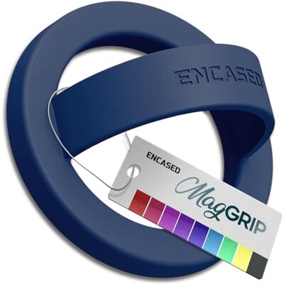 ENCASED Magnetische telefoongreepring (compatibel met MagSafe) van dunne siliconen met vingerlus voor iPhone (koningsblauw) ENCASED Magnetische telefoongreepring (compatibel met MagSafe) van dunne siliconen met vingerlus voor iPhone (koningsblauw)