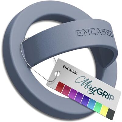 ENCASED Magnetische telefoongreepring, compatibel met MagSafe, dunne siliconen met vingerlus, voor iPhone (blauw stormwash) ENCASED Magnetische telefoongreepring, compatibel met MagSafe, dunne siliconen met vingerlus, voor iPhone (blauw stormwash)