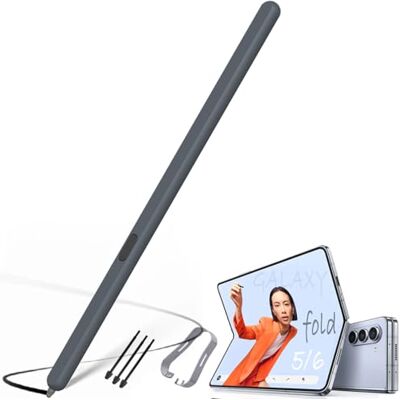 BAILI Galaxy S Pen Fold Edition voor Galaxy Z Fold 6 Slim S-Pen/Galaxy Z Fold 5 SPens, vervangende S Pen voor Z Fold4/Fold3 + 3 punten/punten, drukniveau pen 4096 grijs-A BAILI Galaxy S Pen Fold Edition voor Galaxy Z Fold 6 Slim S-Pen/Galaxy Z Fold 5 SPens, vervangende S Pen voor Z Fold4/Fold3 + 3 punten/punten, drukniveau pen 4096 grijs-A