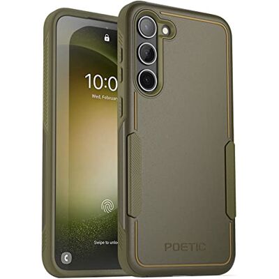 Poetic Neon Series Beschermhoes compatibel met Galaxy S23 Plus 5G 6,7 inch, dubbellaags, robuust, licht, dun, schokbestendig, legergroen Poetic Neon Series Beschermhoes compatibel met Galaxy S23 Plus 5G 6,7 inch, dubbellaags, robuust, licht, dun, schokbestendig, legergroen