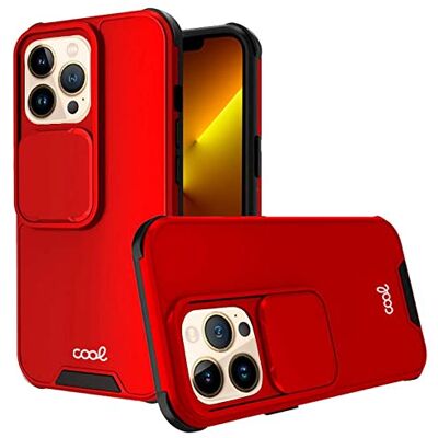 Cool Beschermhoesje voor iPhone 13 Pro Max, harde schaal, rood Cool Beschermhoesje voor iPhone 13 Pro Max, harde schaal, rood