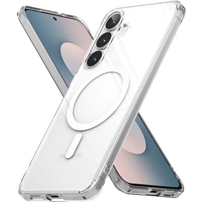 Ringke Beschermhoes voor Samsung Galaxy S25 FE Case Fusion Magnetic Clear Transparant, magnetisch, ultradun, robuust, harde achterkant, zachte bumper, schokbestendig, geïntegreerde magneetring Ringke Beschermhoes voor Samsung Galaxy S25 FE Case Fusion Magnetic Clear Transparant, magnetisch, ultradun, robuust, harde achterkant, zachte bumper, schokbestendig, geïntegreerde magneetring