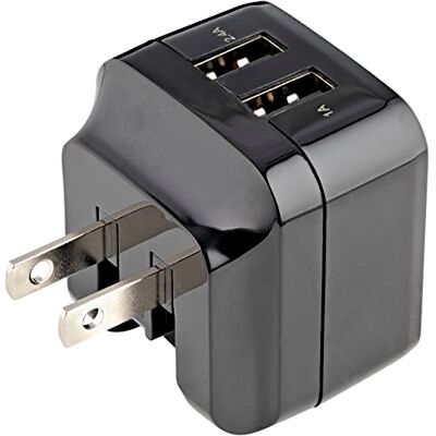 StarTech .com 2-poorts USB-wandlader hoog vermogen (17 W / 3,4 A) internationale reisoplader (USB2PACBK) StarTech .com 2-poorts USB-wandlader hoog vermogen (17 W / 3,4 A) internationale reisoplader (USB2PACBK)