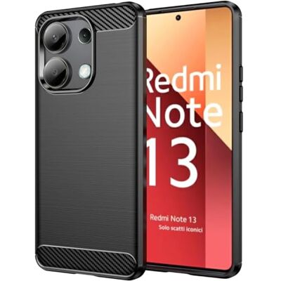 Tumundosmartphone Zwart Carbon TPU Gel Hoesje voor Xiaomi Redmi Note 13 4G Tumundosmartphone Zwart Carbon TPU Gel Hoesje voor Xiaomi Redmi Note 13 4G