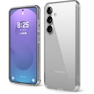 elago Transparant hybride hoesje voor Samsung Galaxy S25 PC/TPU hybride beschermhoes, nauwkeurige uitsparingen voor camera, elegant en licht ontwerp, schokbestendig (helder) elago Transparant hybride hoesje voor Samsung Galaxy S25 PC/TPU hybride beschermhoes, nauwkeurige uitsparingen voor camera, elegant en licht ontwerp, schokbestendig (helder)