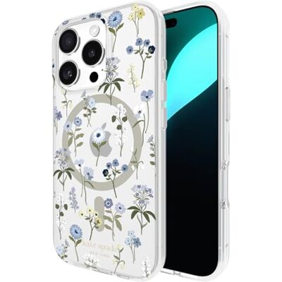 Kate Spade New York Beschermhoes voor iPhone 16 Pro, compatibel met MagSafe, design telefoonhoes, Precious Bloom Kate Spade New York Beschermhoes voor iPhone 16 Pro, compatibel met MagSafe, design telefoonhoes, Precious Bloom