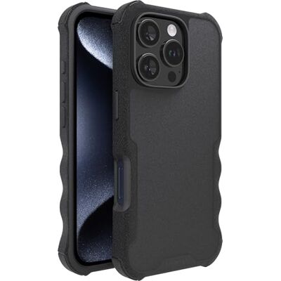 Smartish ® Gripzilla Magnetische beschermhoes voor iPhone 16 Pro, MagSafe-compatibel, robuuste dunne hoes met geteste valbescherming, zwart (Black Tie Affair) Smartish ® Gripzilla Magnetische beschermhoes voor iPhone 16 Pro, MagSafe-compatibel, robuuste dunne hoes met geteste valbescherming, zwart (Black Tie Affair)