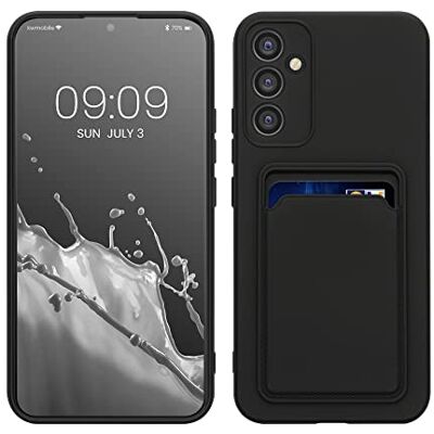 kwmobile Hoesje compatibel met Samsung Galaxy A34 5G hoes telefoonhoesje met kaartenvak van siliconen zwart kwmobile Hoesje compatibel met Samsung Galaxy A34 5G hoes telefoonhoesje met kaartenvak van siliconen zwart