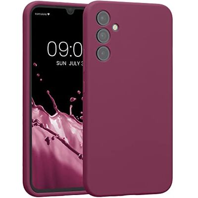 kwmobile Hoesje compatibel met Samsung Galaxy A34 5G hoes Zachte TPU siliconen telefoonhoes bordeaux paars kwmobile Hoesje compatibel met Samsung Galaxy A34 5G hoes Zachte TPU siliconen telefoonhoes bordeaux paars