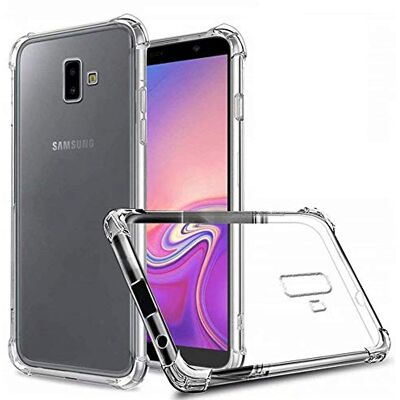 REY Beschermhoes voor Samsung Galaxy J6 Plus 2018, TPU, transparant, siliconen, schokbestendig REY Beschermhoes voor Samsung Galaxy J6 Plus 2018, TPU, transparant, siliconen, schokbestendig