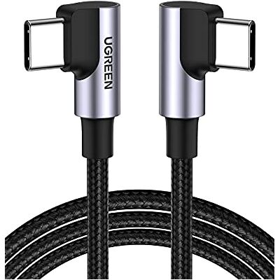 UGREEN 100W Oplaadkabel USB C naar USB C Haakse Stekker USB C naar USB C Kabel 90 Graden Stroomvoorziening 5A/20V Compatibel met MacBook Pro M1 MacBook Air 2020 Surface Pro 7 XPS 15 iPad Pro 2024 etc.(1M) UGREEN 100W Oplaadkabel USB C naar USB C Haakse Stekker USB C naar USB C Kabel 90 Graden Stroomvoorziening 5A/20V Compatibel met MacBook Pro M1 MacBook Air 2020 Surface Pro 7 XPS 15 iPad Pro 2024 etc.(1M)