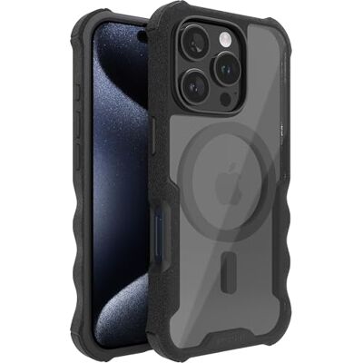 Smartish ® Gripzilla Magnetische beschermhoes voor iPhone 16 Pro, MagSafe-compatibel, dun, stevig, met geteste valbescherming, zwart transparant Smartish ® Gripzilla Magnetische beschermhoes voor iPhone 16 Pro, MagSafe-compatibel, dun, stevig, met geteste valbescherming, zwart transparant
