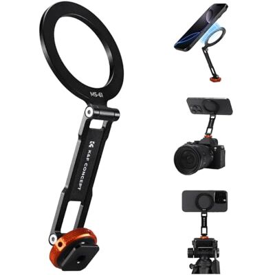 K&F CONCEPT Magnetische telefoonhouder van metaal met frame voor koude klok, verstelbare draaibare adapter voor telefoon, compatibel met iPhone 17/16/15/14/13 serie, camerabewaking K&F CONCEPT Magnetische telefoonhouder van metaal met frame voor koude klok, verstelbare draaibare adapter voor telefoon, compatibel met iPhone 17/16/15/14/13 serie, camerabewaking