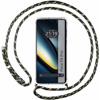 Tumundosmartphone Coque transparente en gel avec cordon pour Xiaomi Poco F6 Pro 5G Tumundosmartphone Coque transparente en gel avec cordon pour Xiaomi Poco F6 Pro 5G