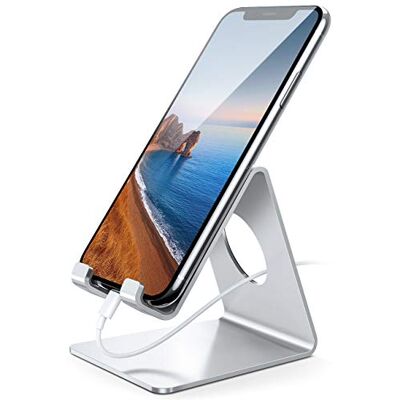 Lamicall Telefoonhouder, telefoondock, telefoonhouder voor kantoor Aluminiumlegering, voor iPhone 17/16/15/14/13/12 Pro Max Plus Mini XS XR X 8 7 6, Huawei, Samsung, andere smartphones Lamicall Telefoonhouder, telefoondock, telefoonhouder voor kantoor Aluminiumlegering, voor iPhone 17/16/15/14/13/12 Pro Max Plus Mini XS XR X 8 7 6, Huawei, Samsung, andere smartphones
