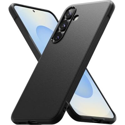 Ringke Hoesje voor Samsung Galaxy S25 Case, Onyx, zwart Schokabsorberende bescherming, ultradun, flexibele achterkant, zachte bumper, antislip, krasbestendig, anti-vergeling Ringke Hoesje voor Samsung Galaxy S25 Case, Onyx, zwart Schokabsorberende bescherming, ultradun, flexibele achterkant, zachte bumper, antislip, krasbestendig, anti-vergeling