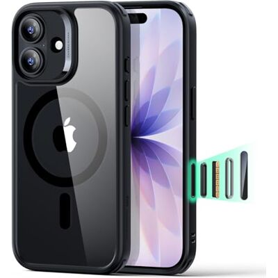 ESR iPhone 2025 hoes, camerabediening, compatibel met MagSafe, militaire kwaliteit, magnetische telefoonhoes voor iPhone 2025, klassieke hybride hoes (HaloLock ESR iPhone 2025 hoes, camerabediening, compatibel met MagSafe, militaire kwaliteit, magnetische telefoonhoes voor iPhone 2025, klassieke hybride hoes (HaloLock