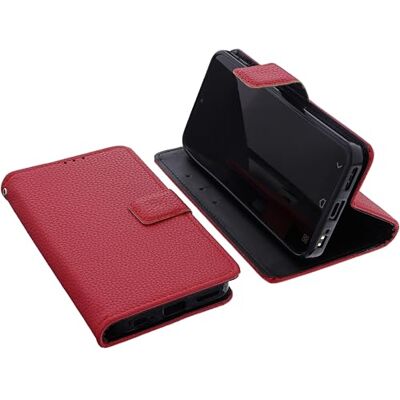 foto-kontor Beschermhoes voor Emporia Smart 7 Lite / 7 mini / ME7 rood boekstijl standaard mobiele telefoon beschermhoes foto-kontor Beschermhoes voor Emporia Smart 7 Lite / 7 mini / ME7 rood boekstijl standaard mobiele telefoon beschermhoes