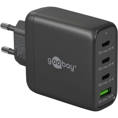 goobay 64819 USB-C PD snellader 4-poorts (68W) / 1x USB-A 3x USB-C/Power Delivery / voeding voor iPhone oplaadkabel en andere mobiele telefoons/oplader goobay 64819 USB-C PD snellader 4-poorts (68W) / 1x USB-A 3x USB-C/Power Delivery / voeding voor iPhone oplaadkabel en andere mobiele telefoons/oplader