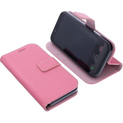 foto-kontor Beschermhoes met standfunctie, compatibel met Doro Aurora A10, roze foto-kontor Beschermhoes met standfunctie, compatibel met Doro Aurora A10, roze