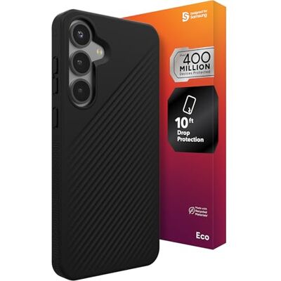 ZAGG Luxe hoes voor Samsung Galaxy S25+ 3m valbescherming, milieuvriendelijk, compatibel met draadloos opladen, slank en licht ontwerp, golfpatroon voor een ZAGG Luxe hoes voor Samsung Galaxy S25+ 3m valbescherming, milieuvriendelijk, compatibel met draadloos opladen, slank en licht ontwerp, golfpatroon voor een