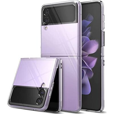 Verco Beschermhoes voor Samsung Galaxy Z Flip 3 5G, transparant, dun, transparante siliconen hoes Verco Beschermhoes voor Samsung Galaxy Z Flip 3 5G, transparant, dun, transparante siliconen hoes